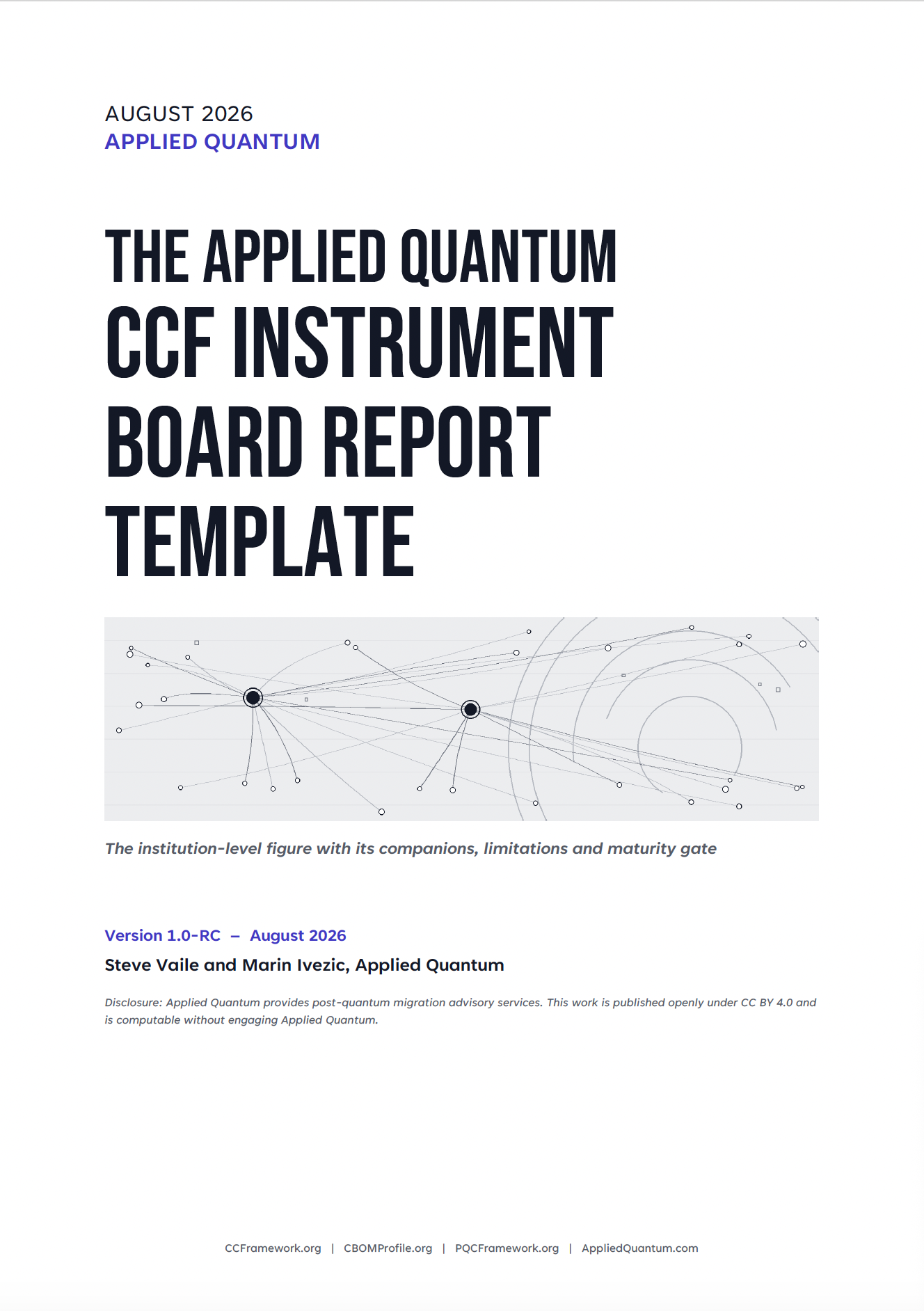 CCF Instrument – Board Report Template v1.0-RC