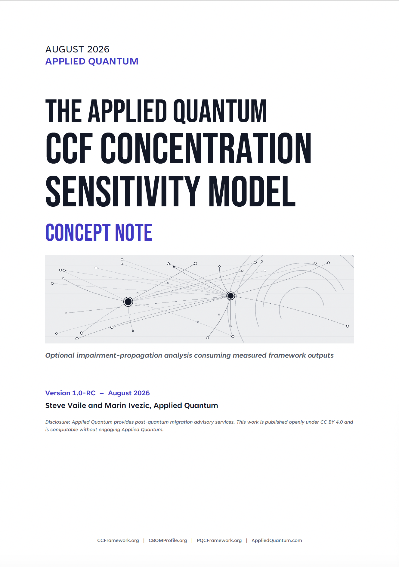 CCF Concentration Sensitivity Model Concept Note v1.0-RC